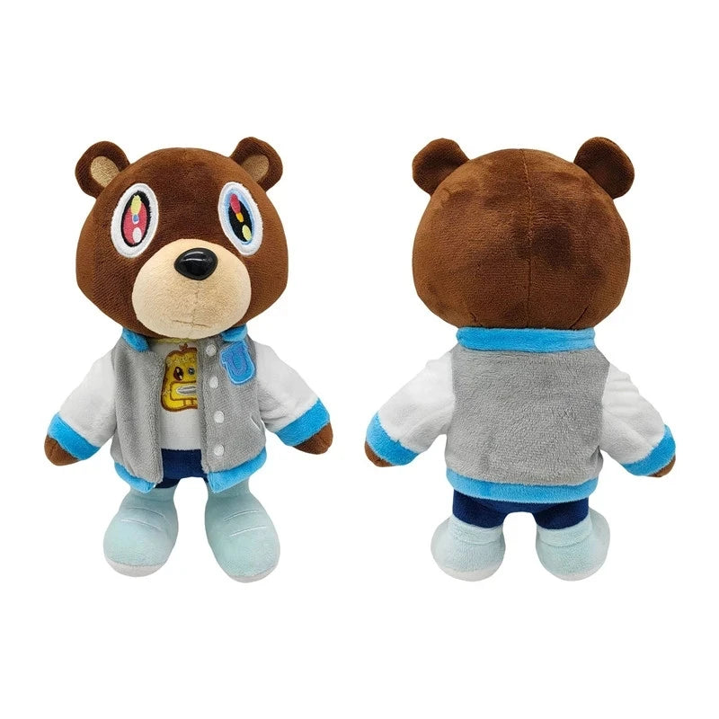 30cm Kawaii Kanye Dropout Bear Teddy Bear Plush Toys Kanye West Graduation Soft Stuffed Home Room Decor Birthday Gift Leedoar