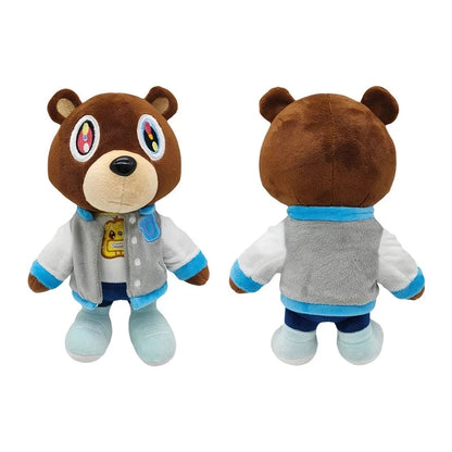 30cm Kawaii Kanye Dropout Bear Teddy Bear Plush Toys Kanye West Graduation Soft Stuffed Home Room Decor Birthday Gift Leedoar