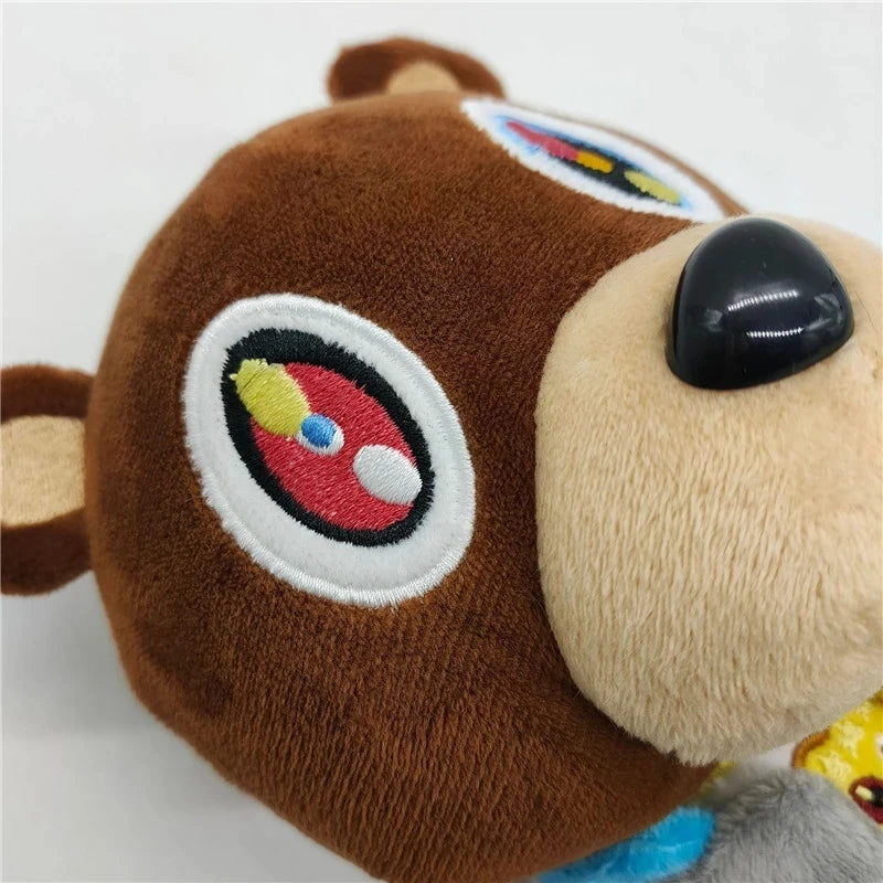 30cm Kawaii Kanye Dropout Bear Teddy Bear Plush Toys Kanye West Graduation Soft Stuffed Home Room Decor Birthday Gift Leedoar