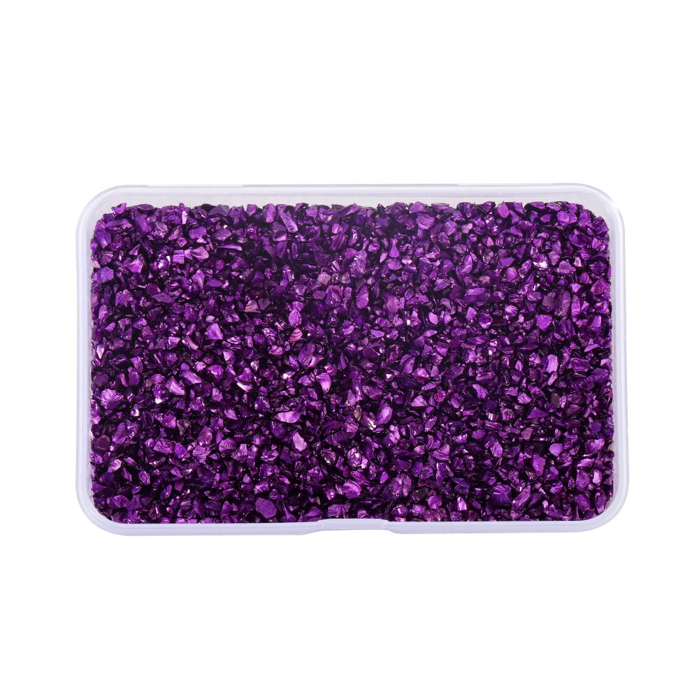 30g/Box Crushed Glass Stones Resin Filling Irregular Broken Stone for DIY Epoxy Resin Mold Crafts Nail Art Decoration Material Leedoar