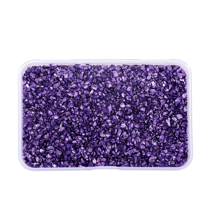 30g/Box Crushed Glass Stones Resin Filling Irregular Broken Stone for DIY Epoxy Resin Mold Crafts Nail Art Decoration Material Leedoar