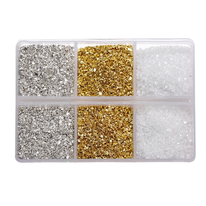 30g/Box Crushed Glass Stones Resin Filling Irregular Broken Stone for DIY Epoxy Resin Mold Crafts Nail Art Decoration Material Leedoar