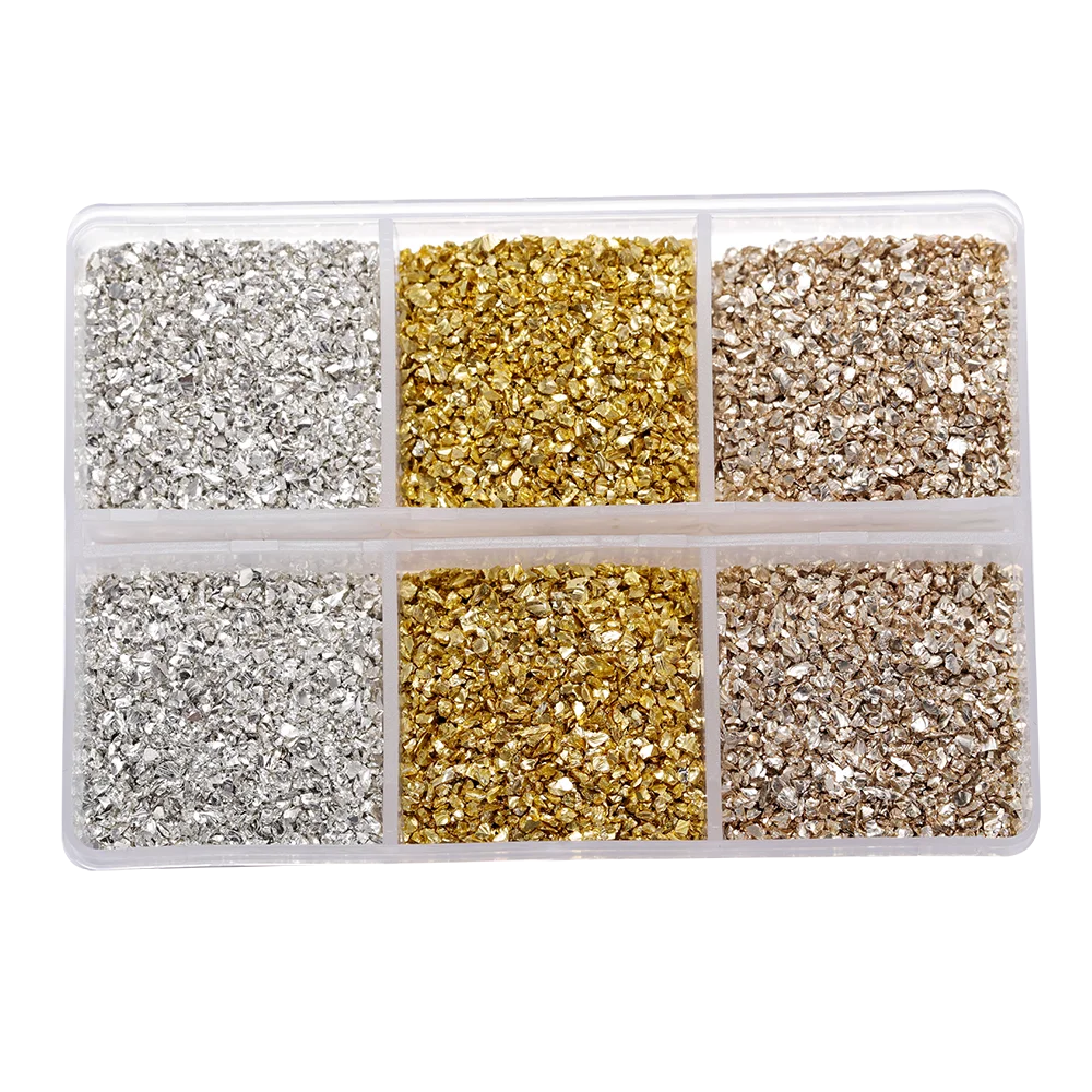 30g/Box Crushed Glass Stones Resin Filling Irregular Broken Stone for DIY Epoxy Resin Mold Crafts Nail Art Decoration Material Leedoar