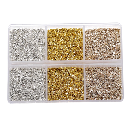 30g/Box Crushed Glass Stones Resin Filling Irregular Broken Stone for DIY Epoxy Resin Mold Crafts Nail Art Decoration Material Leedoar