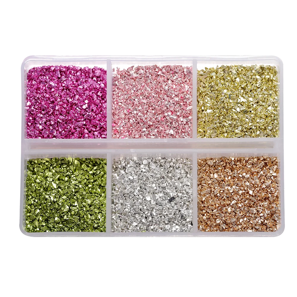 30g/Box Crushed Glass Stones Resin Filling Irregular Broken Stone for DIY Epoxy Resin Mold Crafts Nail Art Decoration Material Leedoar