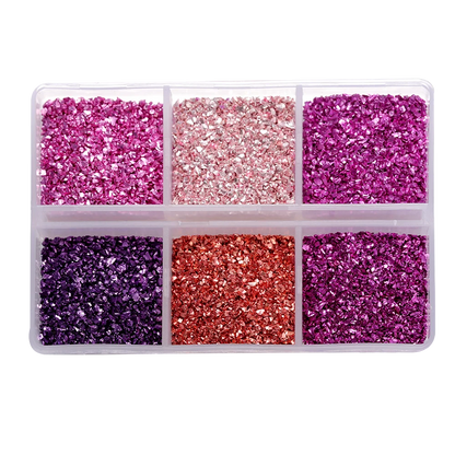 30g/Box Crushed Glass Stones Resin Filling Irregular Broken Stone for DIY Epoxy Resin Mold Crafts Nail Art Decoration Material Leedoar