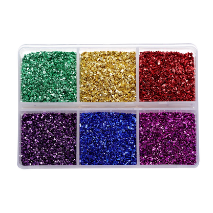 30g/Box Crushed Glass Stones Resin Filling Irregular Broken Stone for DIY Epoxy Resin Mold Crafts Nail Art Decoration Material Leedoar