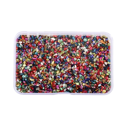 30g/Box Crushed Glass Stones Resin Filling Irregular Broken Stone for DIY Epoxy Resin Mold Crafts Nail Art Decoration Material Leedoar