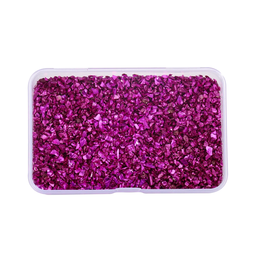 30g/Box Crushed Glass Stones Resin Filling Irregular Broken Stone for DIY Epoxy Resin Mold Crafts Nail Art Decoration Material Leedoar