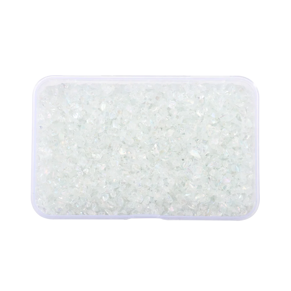 30g/Box Crushed Glass Stones Resin Filling Irregular Broken Stone for DIY Epoxy Resin Mold Crafts Nail Art Decoration Material Leedoar