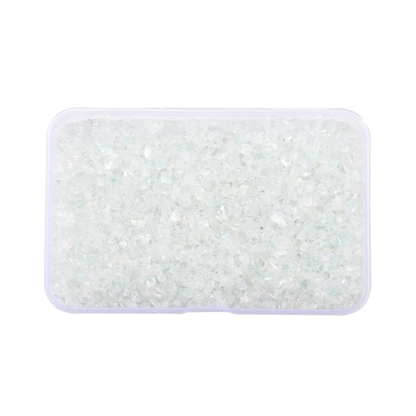 30g/Box Crushed Glass Stones Resin Filling Irregular Broken Stone for DIY Epoxy Resin Mold Crafts Nail Art Decoration Material Leedoar