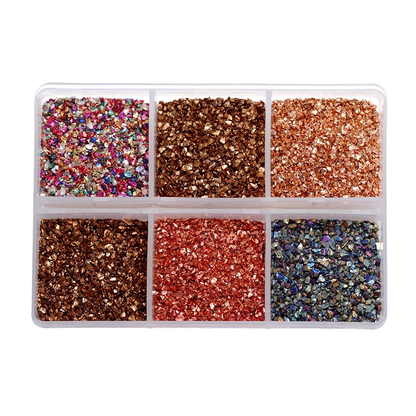 30g/Box Crushed Glass Stones Resin Filling Irregular Broken Stone for DIY Epoxy Resin Mold Crafts Nail Art Decoration Material Leedoar