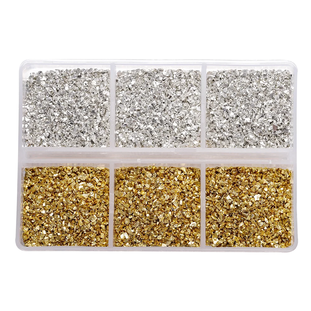 30g/Box Crushed Glass Stones Resin Filling Irregular Broken Stone for DIY Epoxy Resin Mold Crafts Nail Art Decoration Material Leedoar