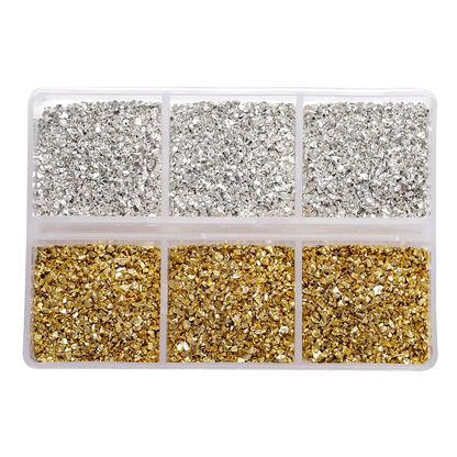 30g/Box Crushed Glass Stones Resin Filling Irregular Broken Stone for DIY Epoxy Resin Mold Crafts Nail Art Decoration Material Leedoar