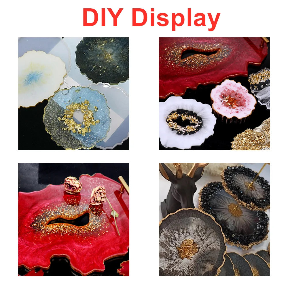 30g/Box Crushed Glass Stones Resin Filling Irregular Broken Stone for DIY Epoxy Resin Mold Crafts Nail Art Decoration Material Leedoar