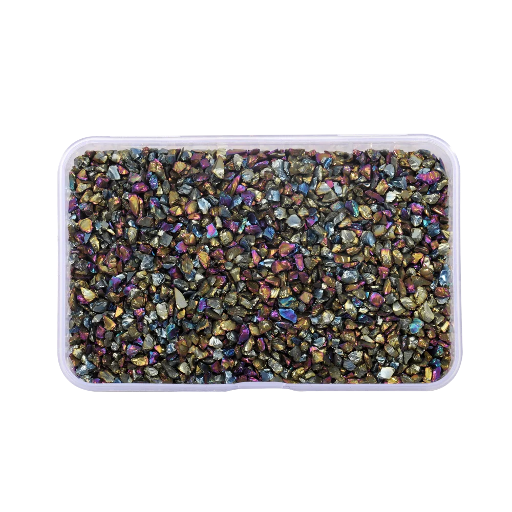 30g/Box Crushed Glass Stones Resin Filling Irregular Broken Stone for DIY Epoxy Resin Mold Crafts Nail Art Decoration Material Leedoar