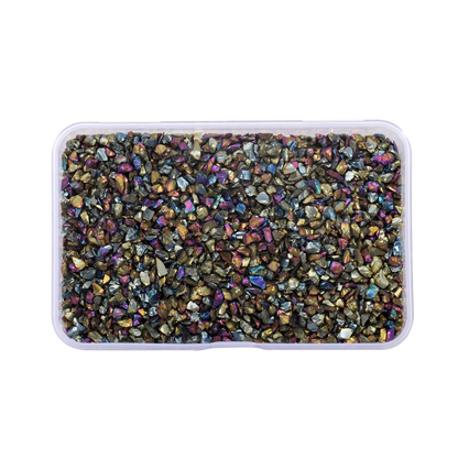 30g/Box Crushed Glass Stones Resin Filling Irregular Broken Stone for DIY Epoxy Resin Mold Crafts Nail Art Decoration Material Leedoar