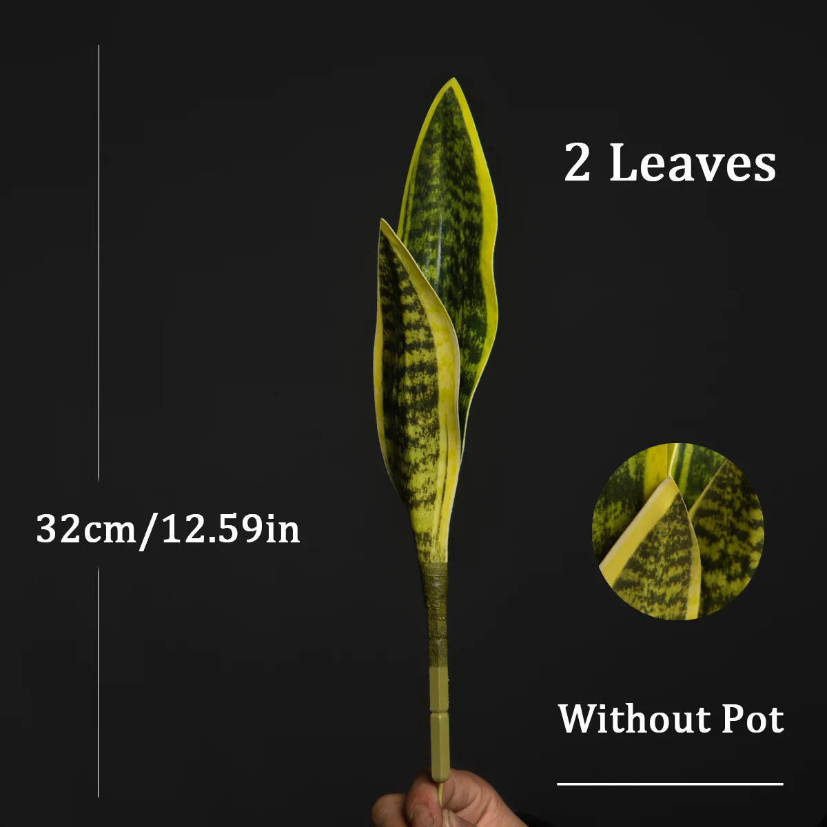 32/37cm Artificial Succulent Plants Fake Sansevieria Indoor Tiger Fur Tropical Faux Snake Plant Office Hotel Balcony Home Decor Leedoar