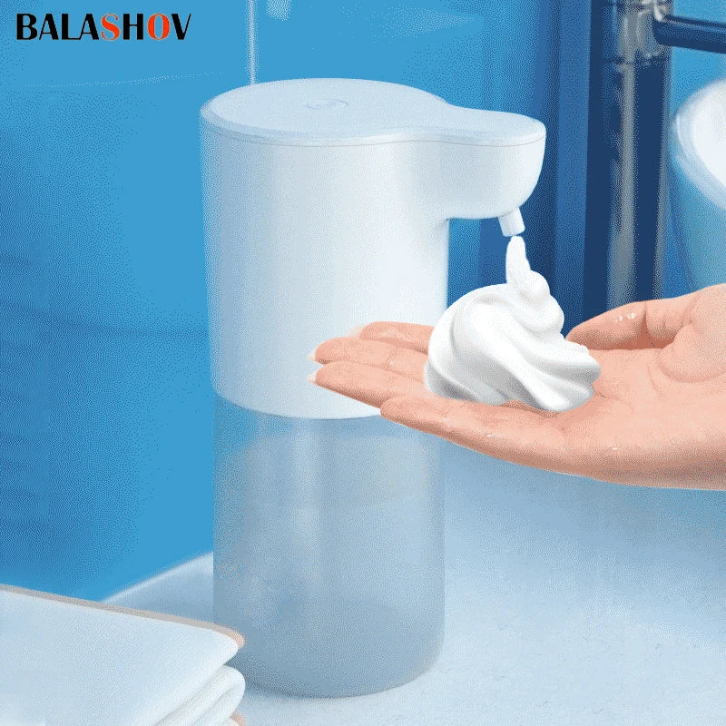 350ml Automatic Soap Dispenser Touchless Foaming Soap Dispenser USB Rechargeable Mini Electric Hand Washer Foam Soap Dispenser Leedoar