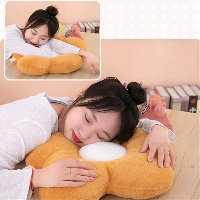 35cm Kawaii Colorful Flower Plush Pillow Cushion Soft Sunflower Plant Mat Stuffed Sofa Bed Sleeping Back Cushion Decor Gifts Leedoar