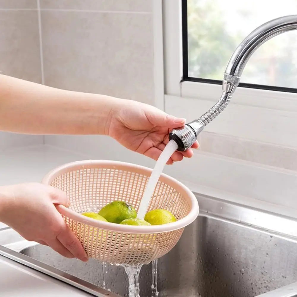 360 ° Adjustment Kitchen Sink Faucet Extender Filter Spray Dual-mode Water-saving Pressurizer Household Bathroom Gadget Leedoar