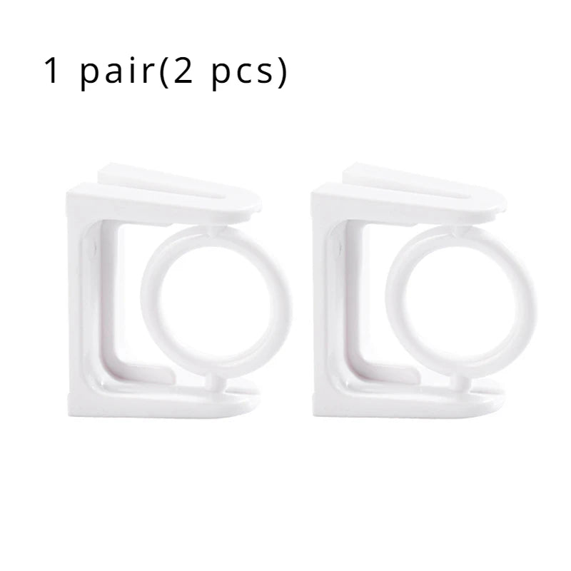 360° Rotatable Retractable Pole Fixator for Non-drilling Strong Adhesive Hooks Towel Rod Shower Curtain Rod Bracket Leedoar