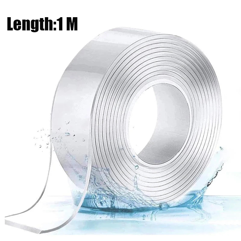 3M 5M Long Strong Double-sided Adhesive Nano Non-marking Transparent Acrylic Tape Home Appliances Wall Stickers Home Improvement Leedoar