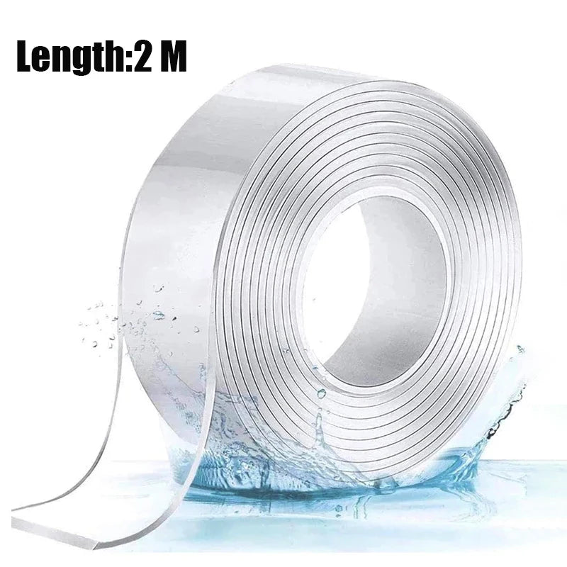 3M 5M Long Strong Double-sided Adhesive Nano Non-marking Transparent Acrylic Tape Home Appliances Wall Stickers Home Improvement Leedoar