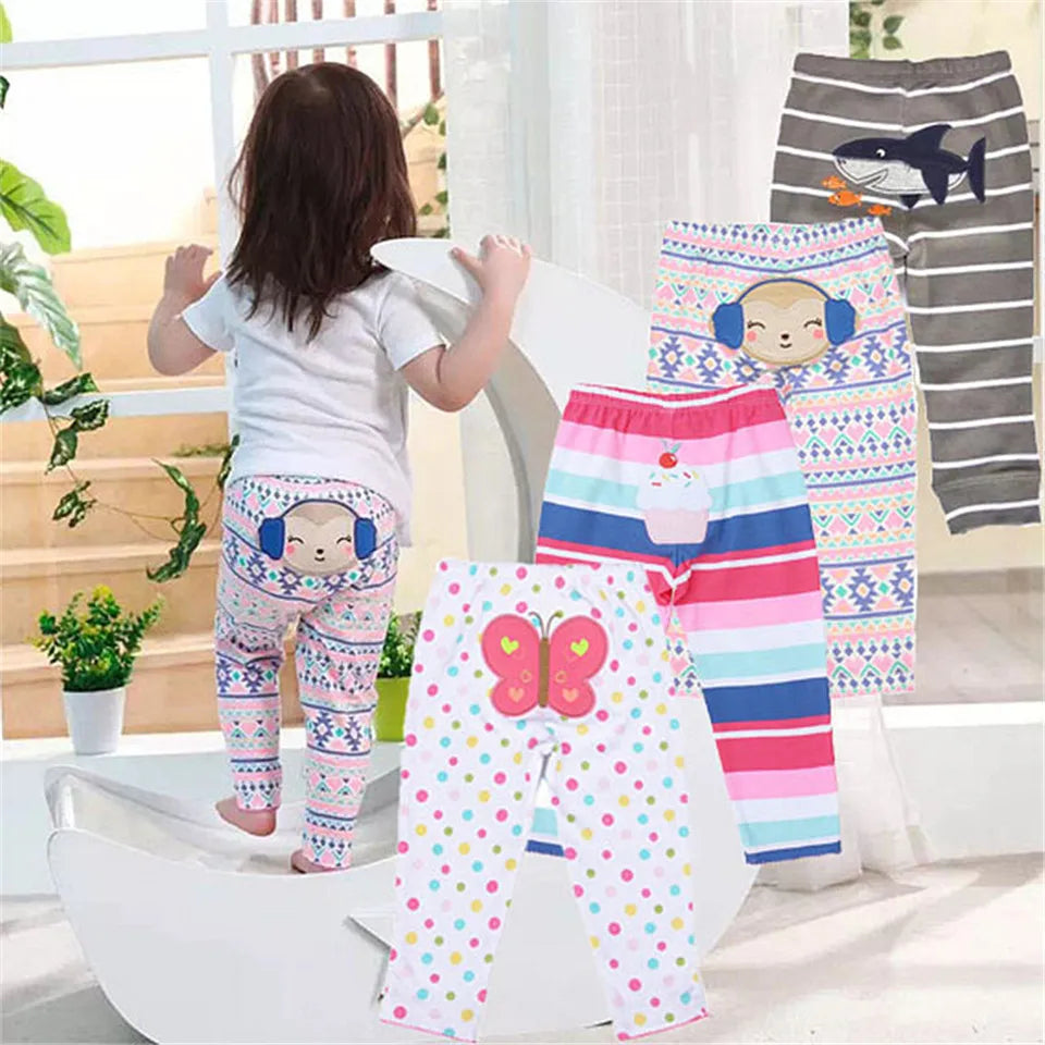 3PCS/LOT Newborn Baby Pants 9-24M-3T Spring Autumn Baby Leggings Cotton Infant Boys Pants Unisex Girls PP Trousers Kids Clothing Leedoar