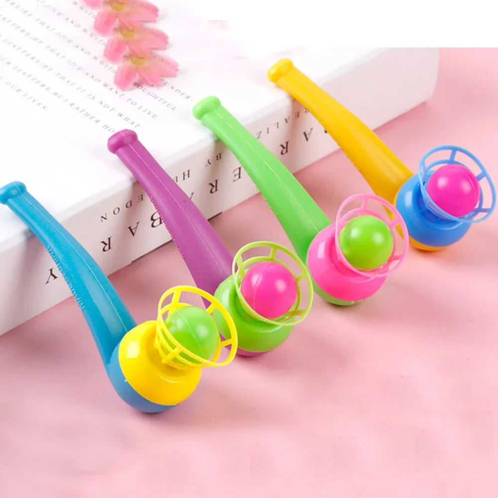 3Pcs Plastic Pipe Blowing Ball Kids Toys Outdoor Games Balance Training Educational Toys Learning Toys for Children Funny Gifts Leedoar