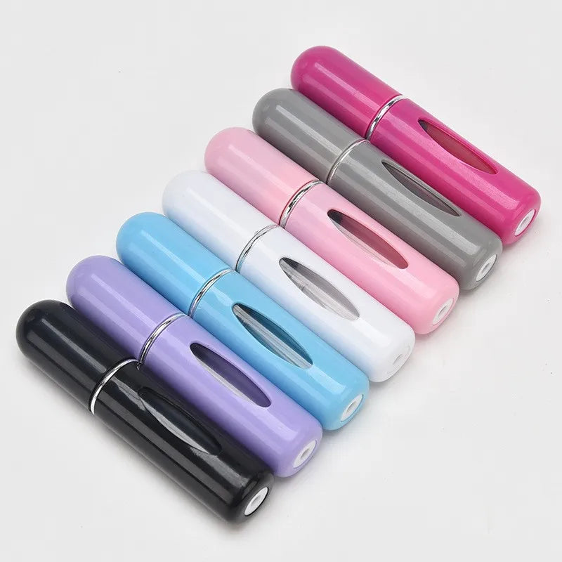 3pcs 5ml Bottom-fill Perfume Refillable Liquid Container for Cosmetics Fragrance Spray Dispenser Press Type Portable Bottle Leedoar