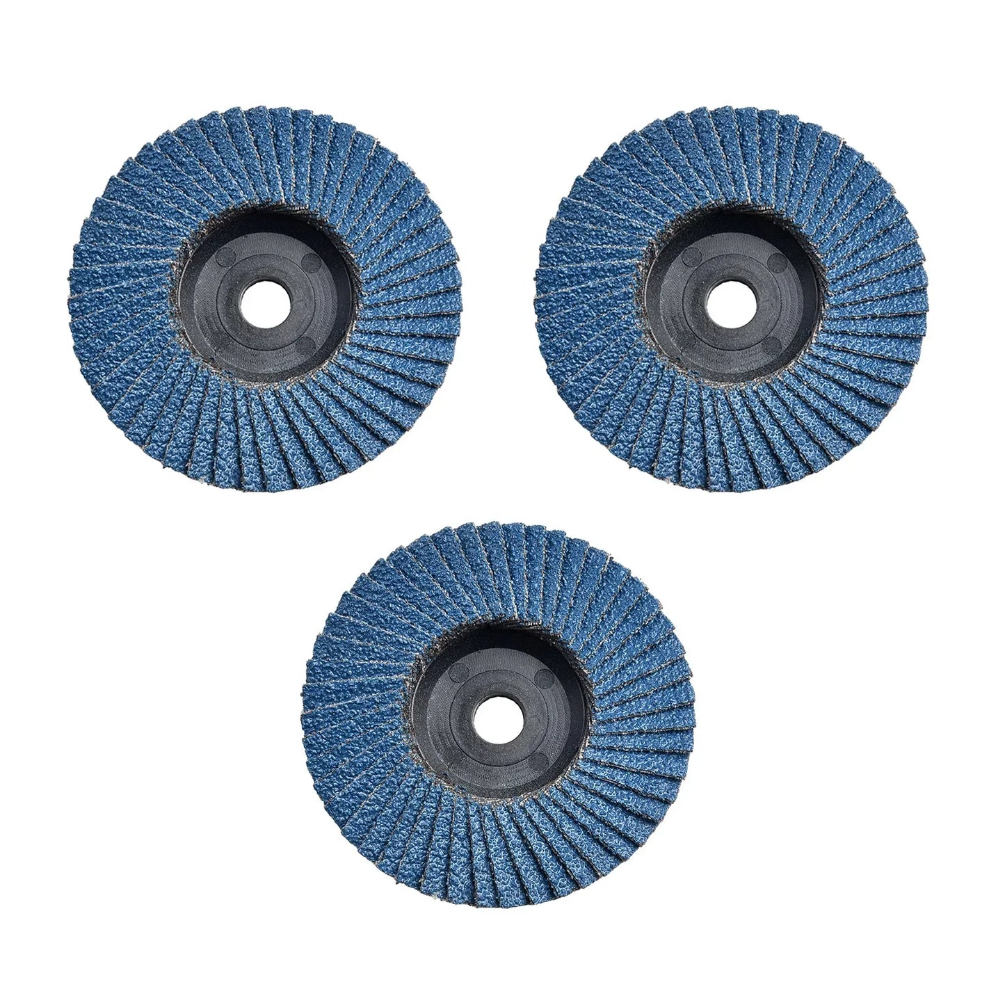 3pcs Flat Flap Discs 3 Inch 75mm Grinding Wheel Wood Cutting Carbon Steel For Angle Grinder Sanding Polishing Abrasive Tool Leedoar