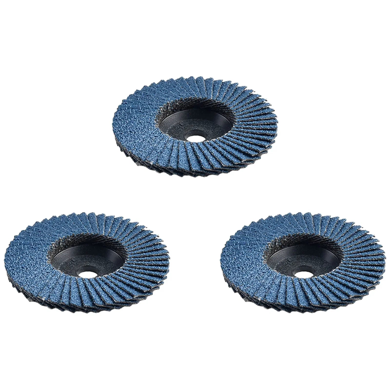 3pcs Flat Flap Discs 3 Inch 75mm Grinding Wheel Wood Cutting Carbon Steel For Angle Grinder Sanding Polishing Abrasive Tool Leedoar