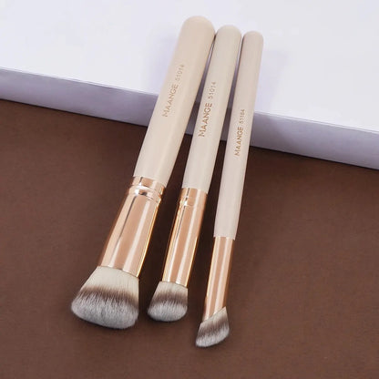 3pcs Makeup Brushes Set+2pcs Dry Air Cushion Puff Eye Shadow Concealer Brush Women Foundation Cosmetics Blush Blending Tools Leedoar