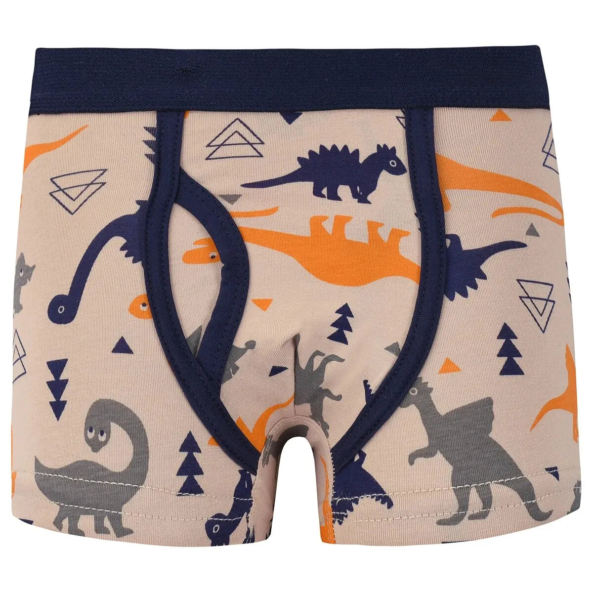 3pcs Toddler Kid Boys Underwear Soft Breathable Cartoon Dinosaur Fire Truck Pattern Comfy Boxers Briefs - Kids Fashion Leedoar