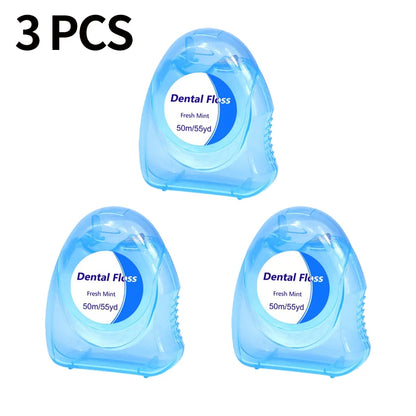 3 piezas de hilo dental Ultraclean Mint, eliminación eficaz de placa, protección de dientes y encías, resistente a las roturas para una limpieza profunda en áreas estrechas 