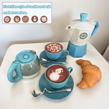 4/11PCS retend Play Simulation Coffee Set Tableware Play House/Outdoor Kitchen DIY Afternoon Tea Game Toy For Children Kids Gift Leedoar