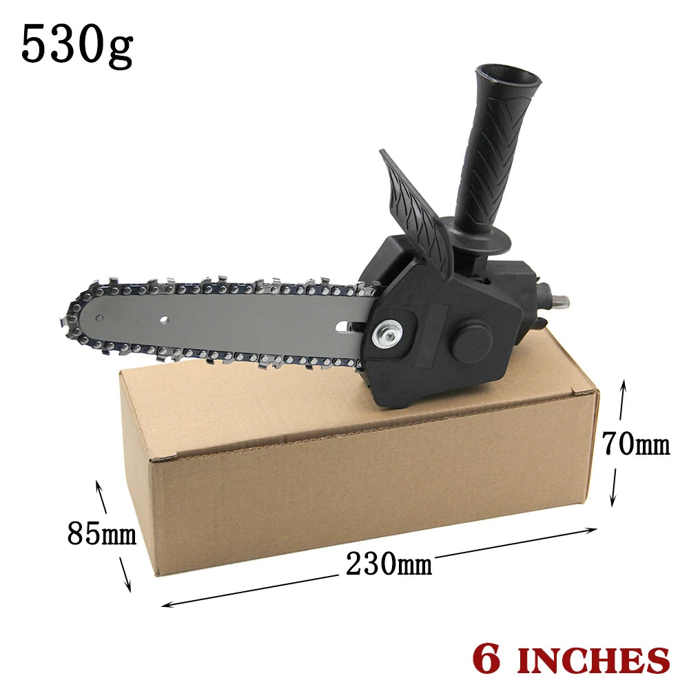 4/6-inch household mini electric drill to electric saw converter logging saw garden saw electric chain saw conversion head tool Leedoar