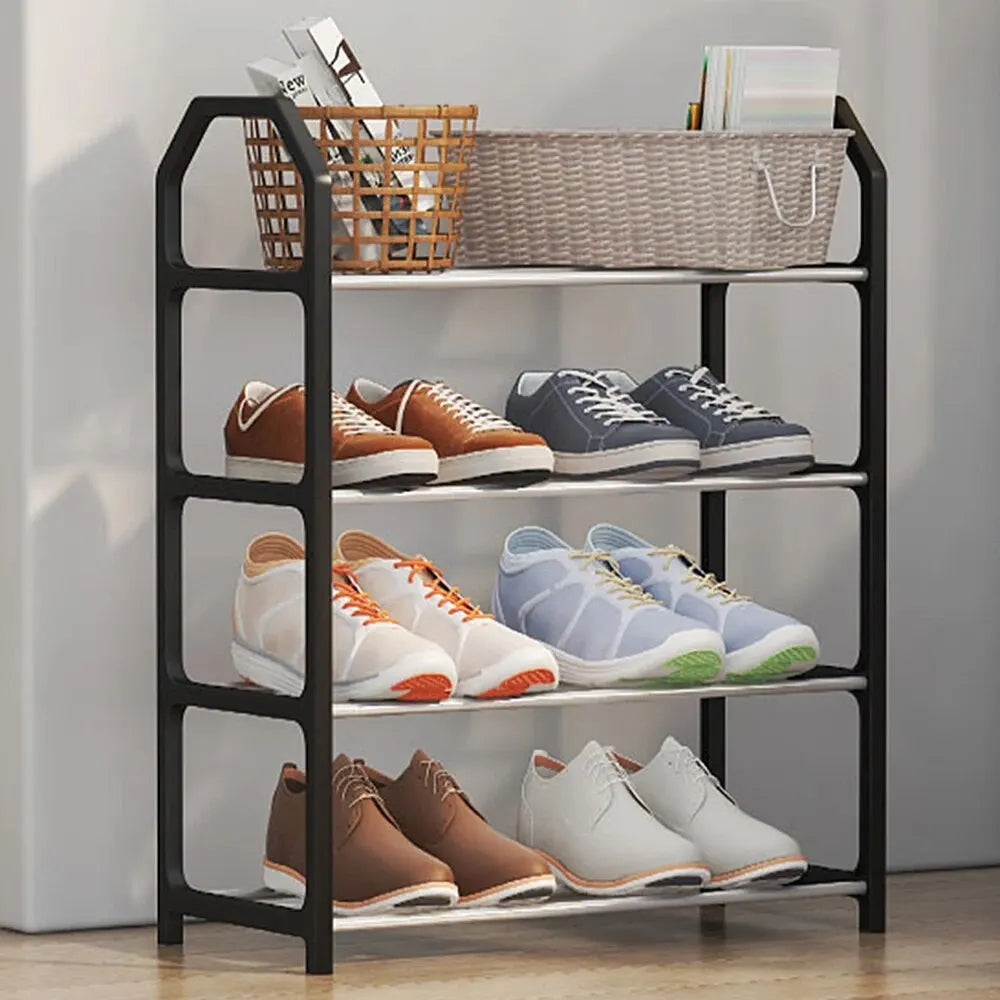 4 Floor Assembly Creative Home Shoe Rack Dormitory Door Storage Rack Storage Shoe Cabinet Components Home Supplies Leedoar