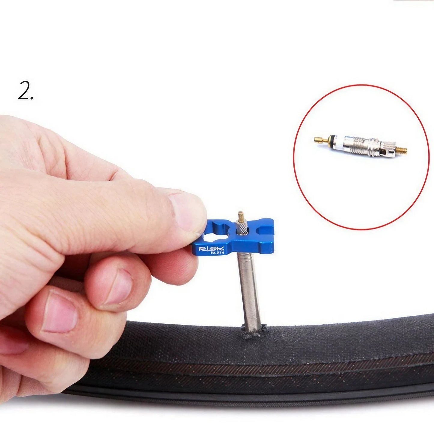 4 IN 1 Portable Repair Bicycle Valve Tools Valve Core Wrench MTB Road Bike Disassembly Installation Tool Removal Parts Blue Leedoar