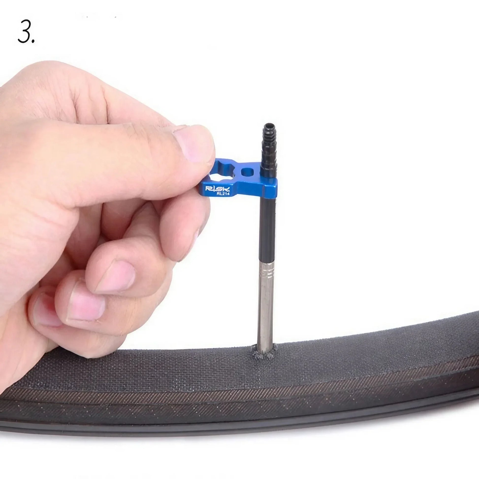 4 IN 1 Portable Repair Bicycle Valve Tools Valve Core Wrench MTB Road Bike Disassembly Installation Tool Removal Parts Blue Leedoar