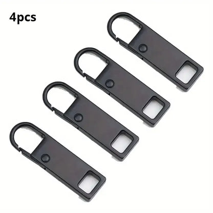 4 PCs Removable Zip Puller, Jeans Backpack Jacket Clothes Shoes Boots Replacement Zip Accessories, Sewing Tools Leedoar