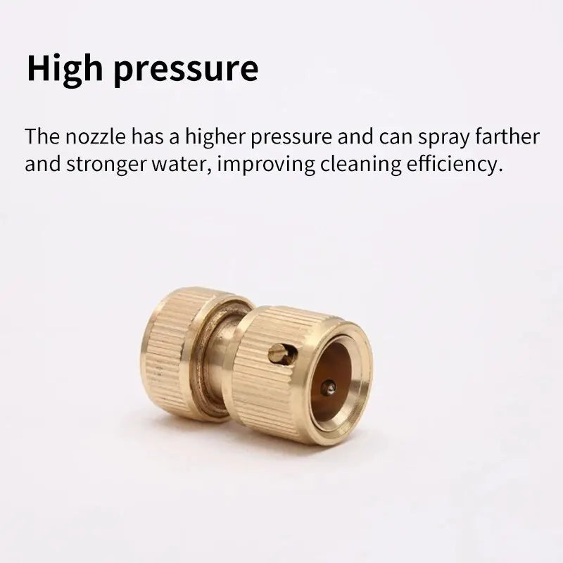 4-way Water Quick Connector High Pressure Quick Coupling For Car Washer Water Gun Adapter Joints Garden Irrigation Accessories Leedoar