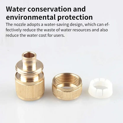 4-way Water Quick Connector High Pressure Quick Coupling For Car Washer Water Gun Adapter Joints Garden Irrigation Accessories Leedoar