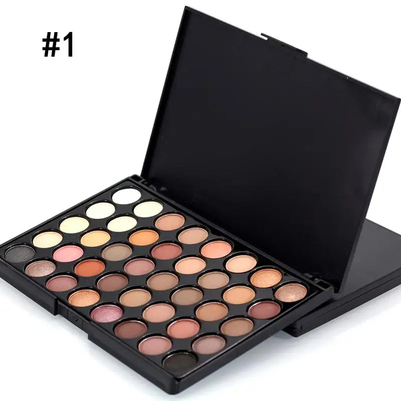 40/74/78 Colors Glitter Eyeshadow Palette Matte Waterproof Long Lasting Pressed Powder Cosmetics Kit  Fashion Women MakeUp Tools Leedoar