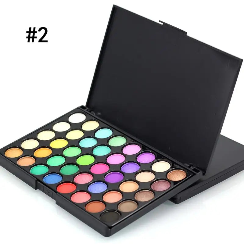 40/74/78 Colors Glitter Eyeshadow Palette Matte Waterproof Long Lasting Pressed Powder Cosmetics Kit  Fashion Women MakeUp Tools Leedoar