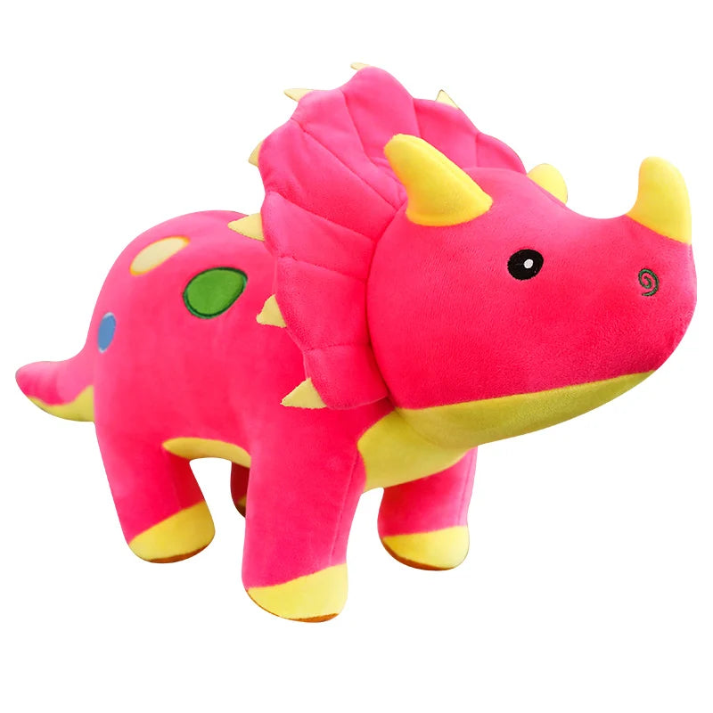 40cm Creative Big Plush Soft Triceratops Stegosaurus Plush Toy Dinosaur Doll Stuffed Toy Kids Dinosaurs Toy Birthday Gifts Leedoar