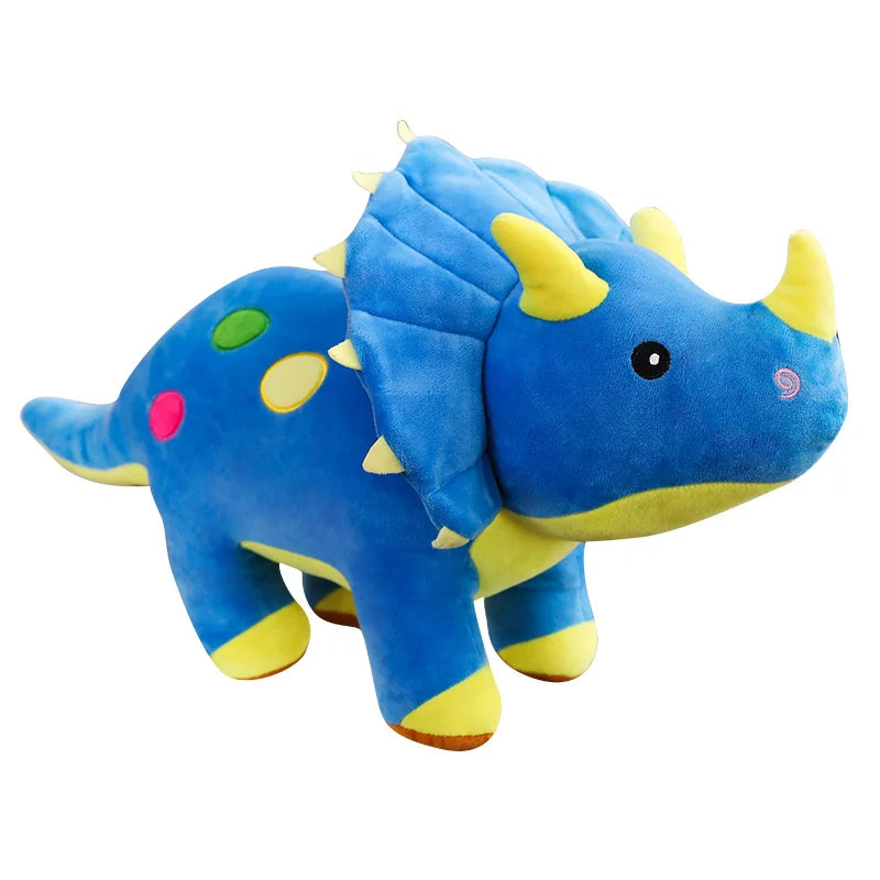 40cm Creative Big Plush Soft Triceratops Stegosaurus Plush Toy Dinosaur Doll Stuffed Toy Kids Dinosaurs Toy Birthday Gifts Leedoar