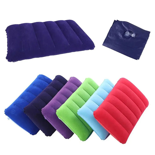 47x30cm Air Cushion Pillows Outdoor Camping Sleep Cushion Folding Square Lnflatable Pillows Travel Backrest Plane Head Rest Big Leedoar