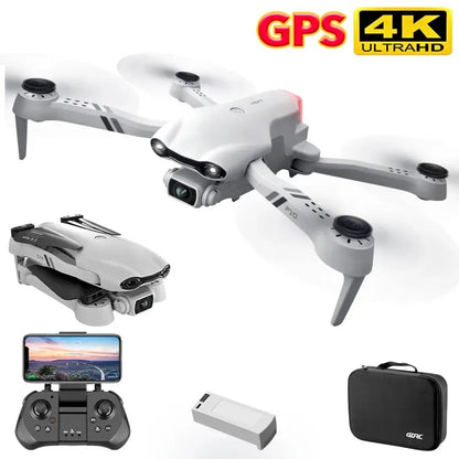 4DRC F10 Drone GPS 4K HD Câmera Dupla Grande Angular 5G WIFI Fpv Quadcopter Motor Brushless Dobrável Evitação de Obstáculos Aéreo UAV 